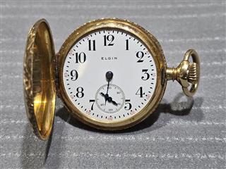 Vintage ELGIN WATCH CO Pocket Watch 14K GOLD POCKET WATCH